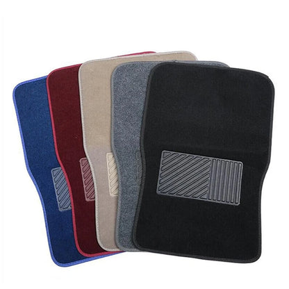 Car Floor Mats Universal Carpet 4PCS Full Set Car Floor Mat For Auto Foot Pads Automobile Carpet Cover Universal Car Styling