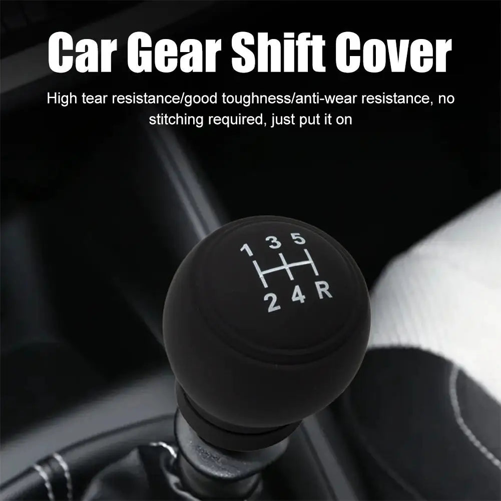 Universal Silicone Gear Shift Knob Cover For Cars Excavator Gear Shift Knob Protector