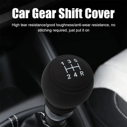 Universal Silicone Gear Shift Knob Cover For Cars Excavator Gear Shift Knob Protector