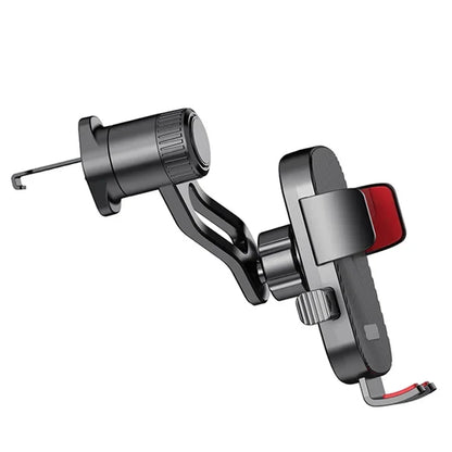 Car Phone Holder New Universal Phone Holder with Hook Clip, Automatic Locking Without Blocking Air Outlet, Car Ventilation