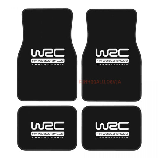 WRC 4PCS Crystal Velvet Car Floor Mats Set of Four Anti Fouling Car Mats Carpet Anti Slip Car Floor Mats
