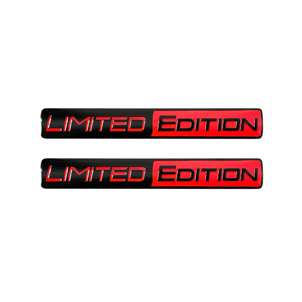 1 Pair 3D Aluminum Car Stickers Emblem Limited Edition Styling Badge Decals Auto Door Bumper Trunk Body Side Decor Accessories
