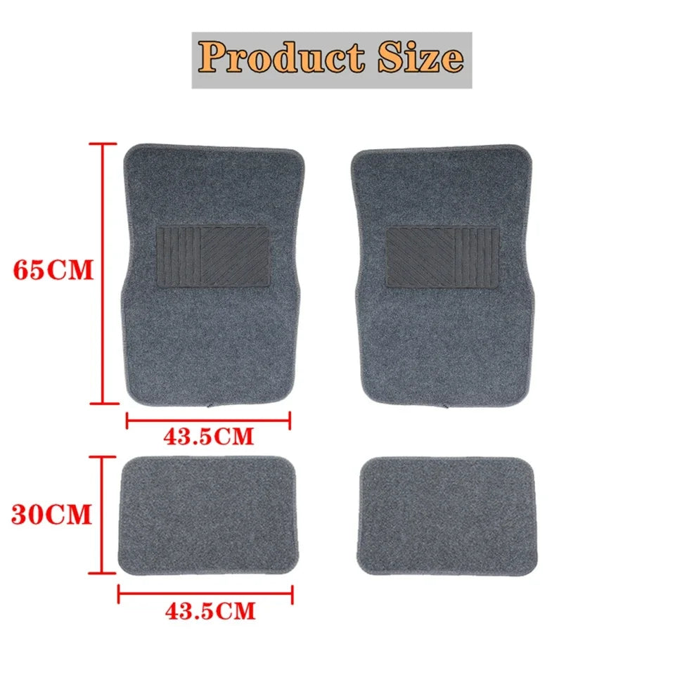 4PCS Car Floor Mats Universal Carpet Full Set Car Floor Mat For Auto Foot Pads Automobile Carpet Cover Universal Car Styling
