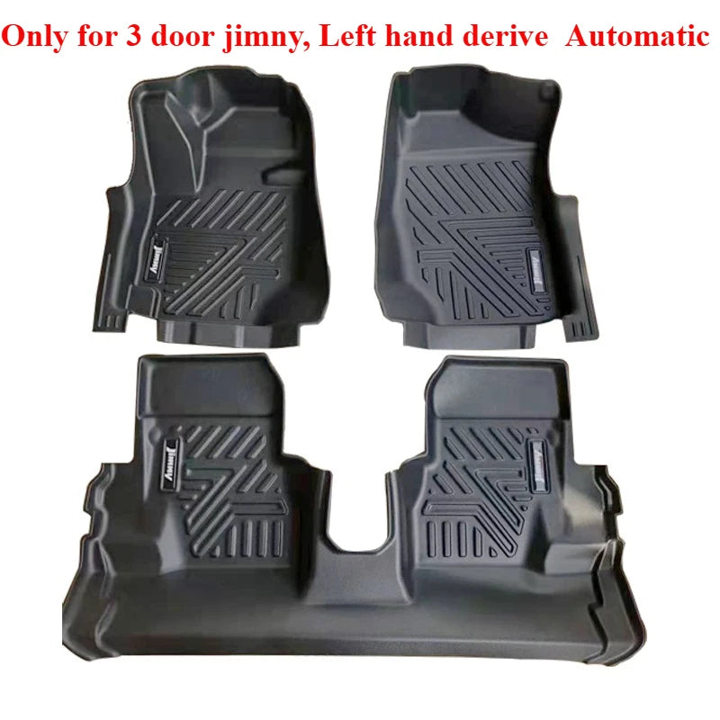 AT Car Floor Mats for Suzuki Jimny JB64 Jb74 2018+ 3-door TPE Left-hand Drive Automatic Transmission Car Floor Mat Carpet