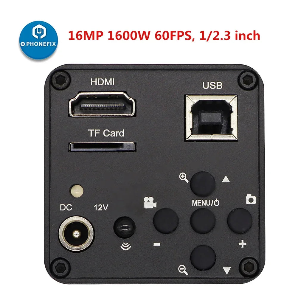 Microscopic Camera Digital Video HDMI Trinocular Microscope Camera 51MP 48MP 38MP VGA HDMI HD USB-C for Phone Electronic Repair