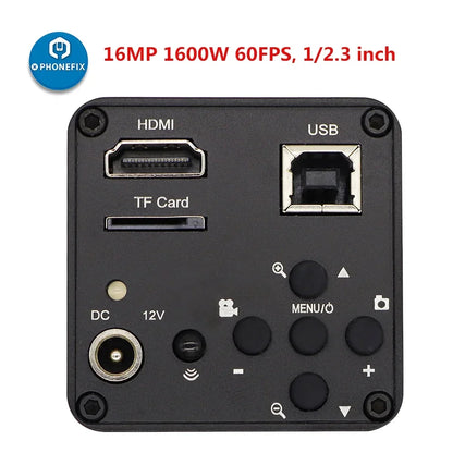 Microscopic Camera Digital Video HDMI Trinocular Microscope Camera 51MP 48MP 38MP VGA HDMI HD USB-C for Phone Electronic Repair