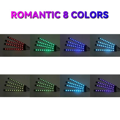 RGB Car Underglow Strip Lights with App Control Waterproof Strip Lights for Cart Boat Decoration LED Exterior Lights Strip DC12V