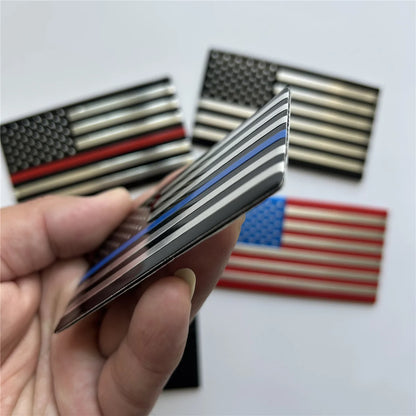 2pcs USA Emblems National flagCar Sticker Car Trunk Metal Emblem Badge Decal Sticker For Cars Motorcycles Bikes