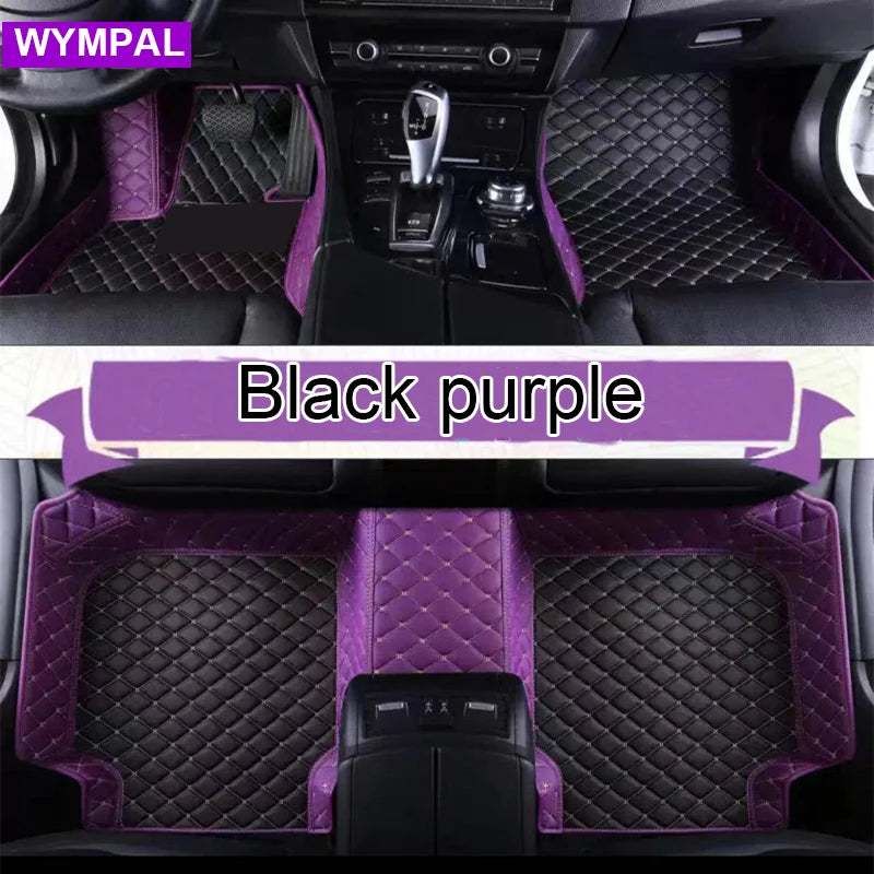 Custom Automotive Car Floor Mats For Mercedes W124 1985 1986 1987 1988 1989 Auto Luxury Leather Men Women Car Mats Full Coverage