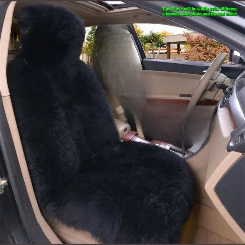 Winter plush car seat cover general purpose long wool fur car seat cover car seat protection cushion car parts seat cushion