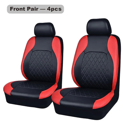 PU Leather Car Seat Cover - Universal, Waterproof, for Sedan, SUV, Pickup Truck, All Seasons
