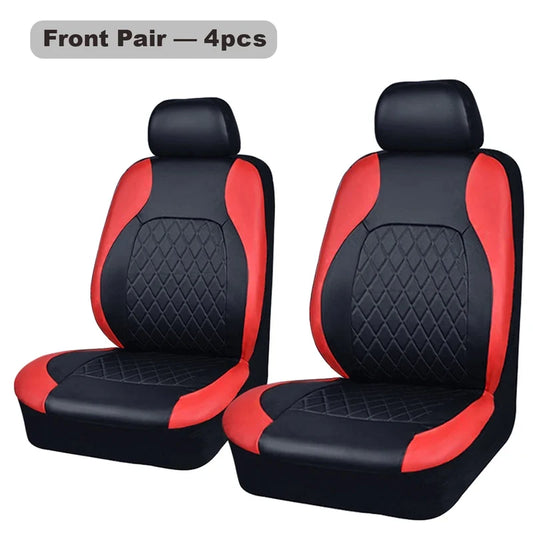 PU Leather Car Seat Cover - Universal, Waterproof, for Sedan, SUV, Pickup Truck, All Seasons