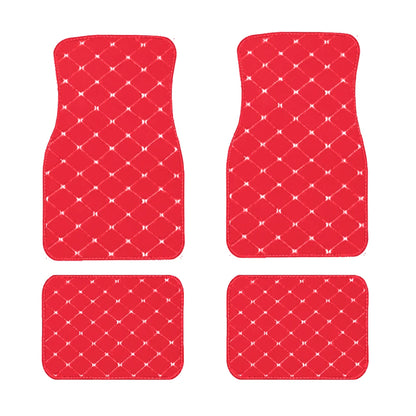 4pcs Car Floor Mats Universal Waterproof  Front Rear Full Set Auto Rugs Leather Car Carpet  Accessories Interior