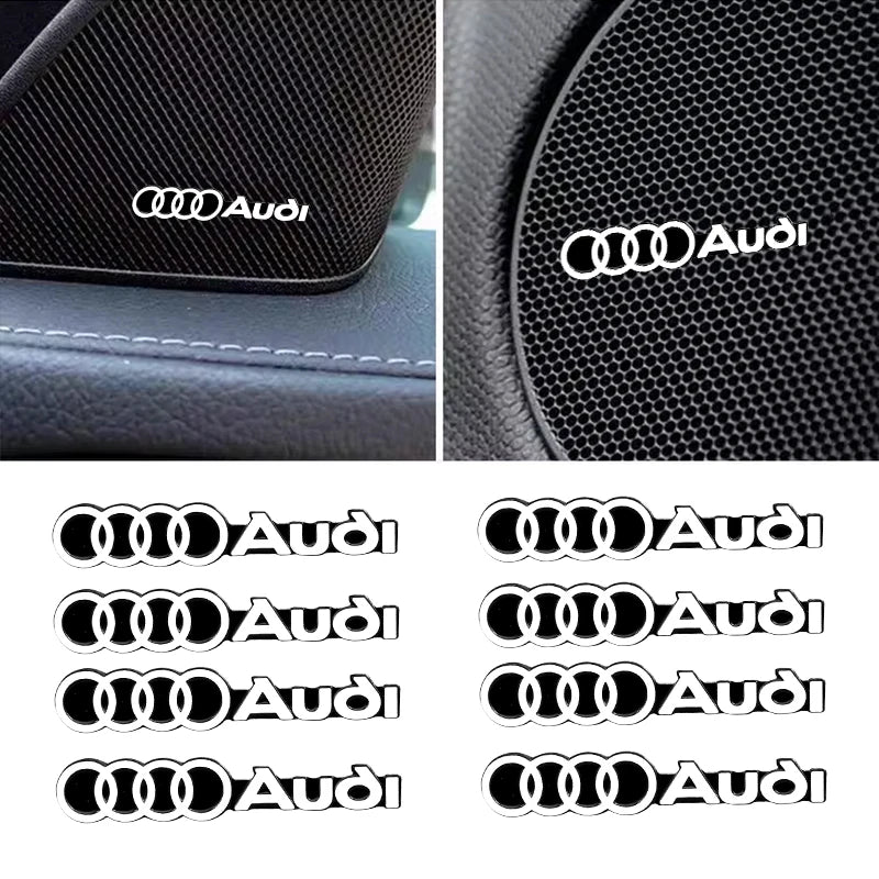 car audio decorate 3D Aluminum Badge Emblem Sticker For Audi Sline A4 A3 A5 A6 A1 A7 A8 Q2 Q3 Q5 Q7 Q8 TT Accessorie Car Styling