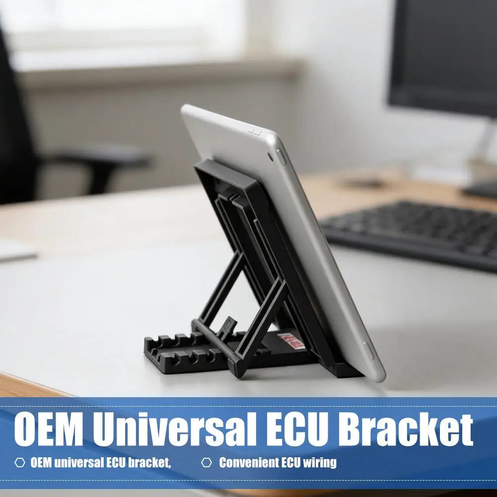 OEM Universal ECU Bracket ECU Stand For Easy ECU Wiring TPR Anti Skid 5 Spees Adjustable Car Accessories