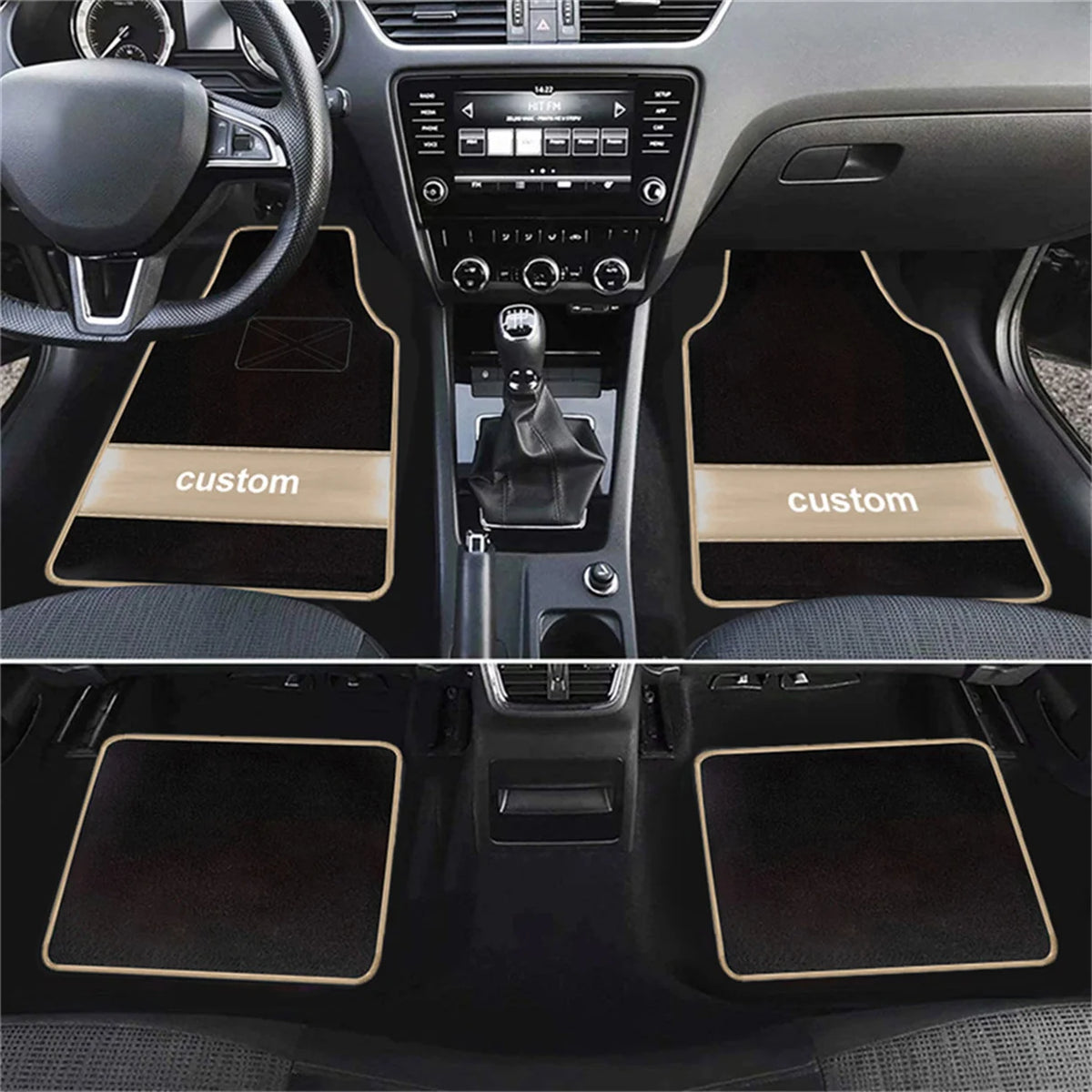 Car Floor Mats Universal Custom picture 4pcs Auto Carpet  Interior Accessories Car Mats