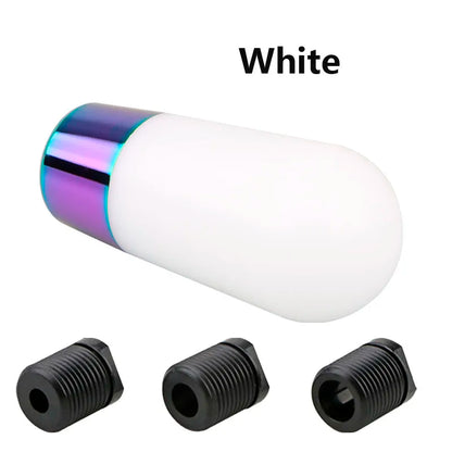 Acrylic car gear shift knob lever universal manual car gear shift knob adapter cool car hand handle ball white shift knob car