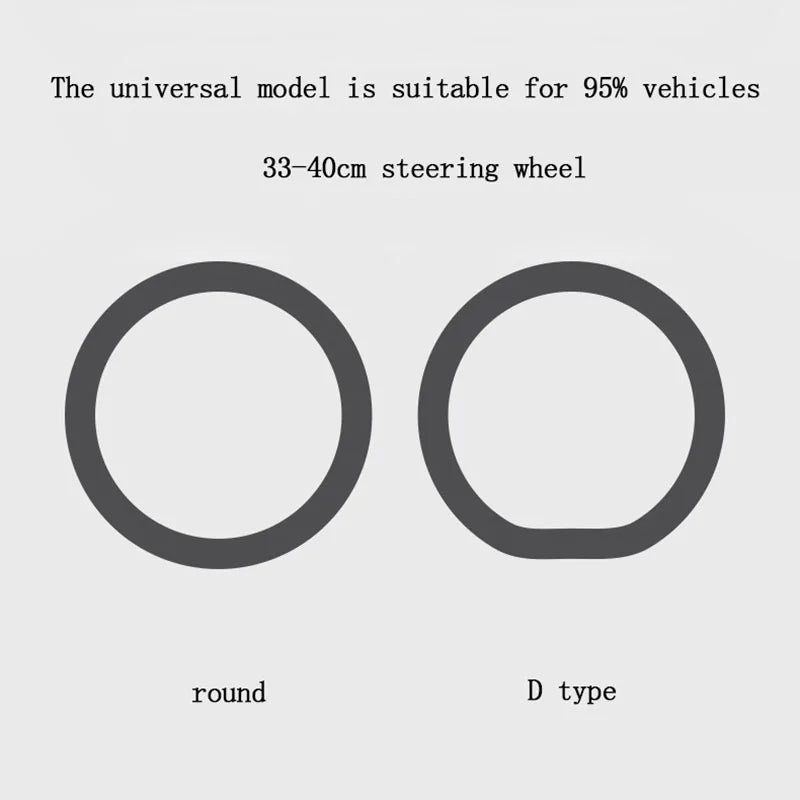 Soft Silicone Steering Wheel Cover Wear-resistant Tire Pattern Car Accessories Auto Protective Decoration Steering Wheel Cover