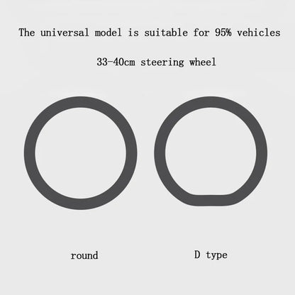 Soft Silicone Steering Wheel Cover Wear-resistant Tire Pattern Car Accessories Auto Protective Decoration Steering Wheel Cover