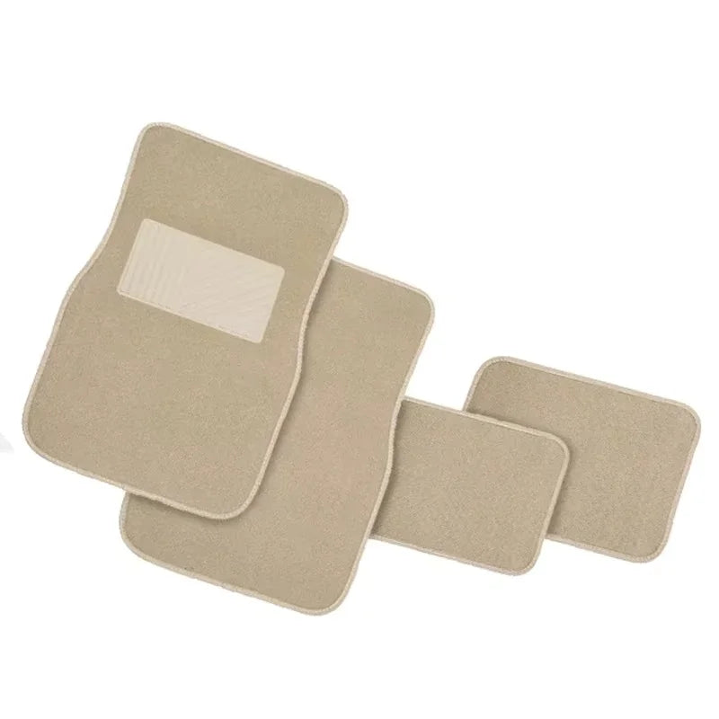 Car Floor Mats Universal Carpet 4PCS Full Set Car Floor Mat For Auto Foot Pads Automobile Carpet Cover Universal Car Styling