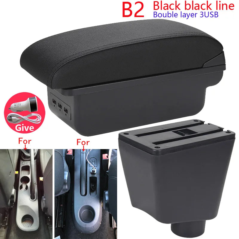 For Renault Clio 4 Armrest For Renault Captur Clio 3 III IV Car Armrest Box Accessorie Storage Parts Dedicated Interior Retrofit