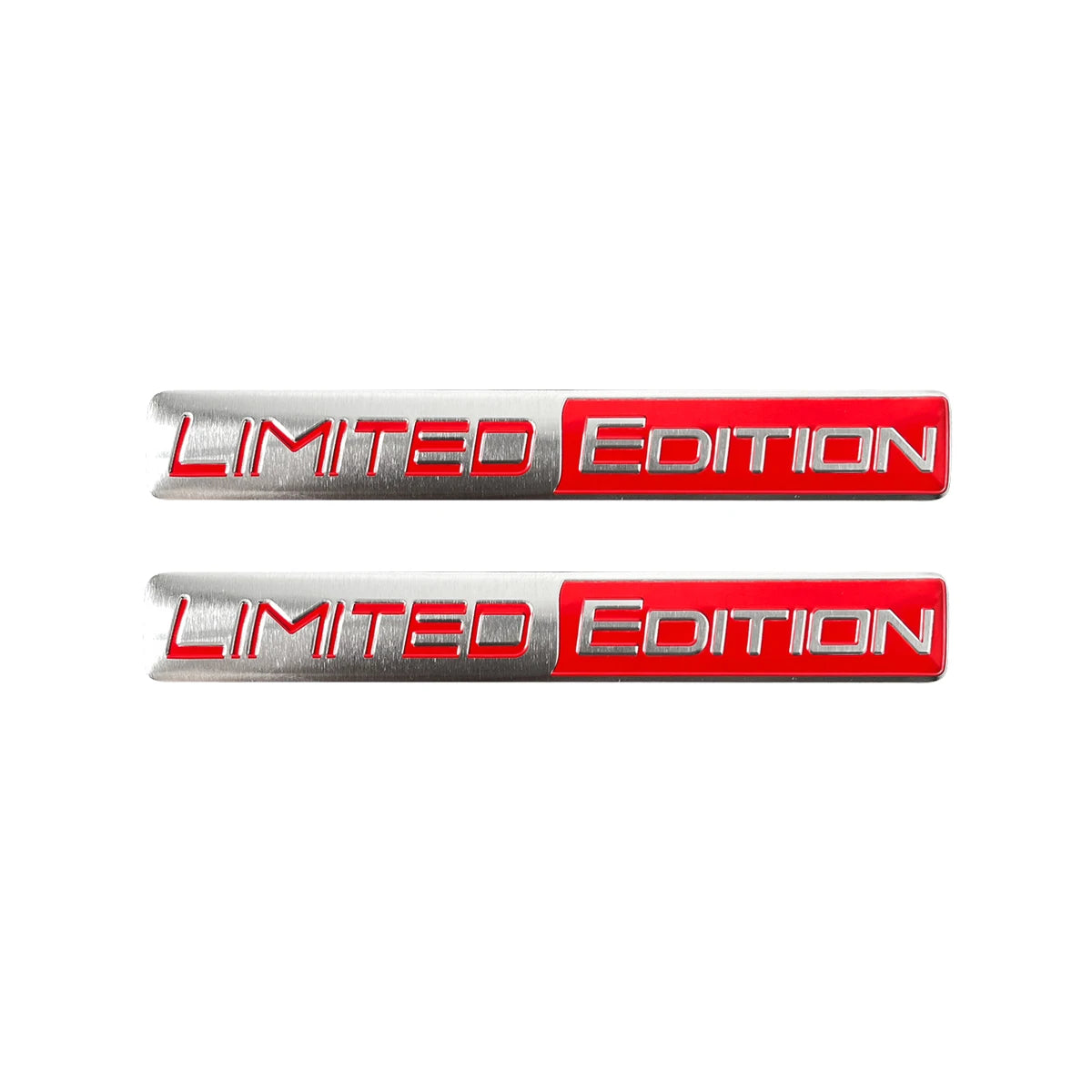 1 Pair 3D Aluminum Car Stickers Emblem Limited Edition Styling Badge Decals Auto Door Bumper Trunk Body Side Decor Accessories