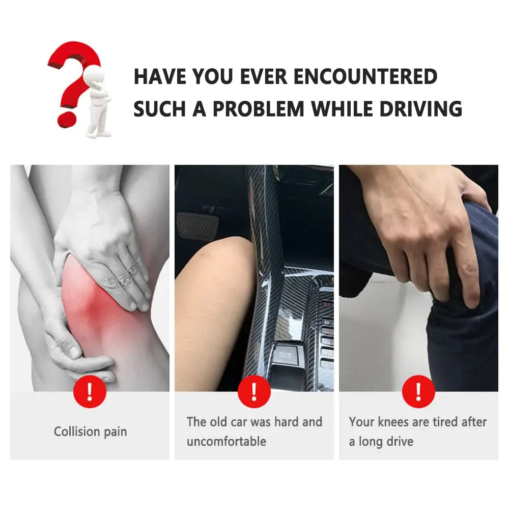 Car Knee Cushion, Soft Leather Car Door Armrest Pad for Knee, Leg, and Elbow Support Universal Car Center Console Cushion