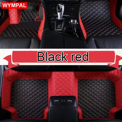 Custom Automotive Car Floor Mats For Mercedes W124 1985 1986 1987 1988 1989 Auto Luxury Leather Men Women Car Mats Full Coverage