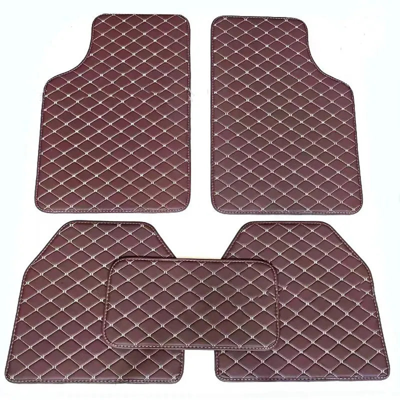 5 pcs Waterproof Leather Car Floor Mats Universal Auto Foot Pad Protector Automobile Interior Carpet Accessories Interior