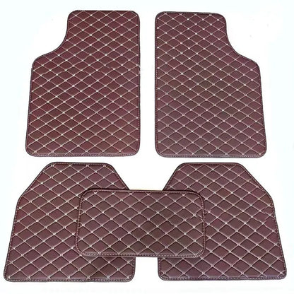 5 pcs Waterproof Leather Car Floor Mats Universal Auto Foot Pad Protector Automobile Interior Carpet Accessories Interior