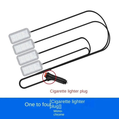 New Neon LED Car Interior Ambient Foot Strip Light Kit Accessories Backlight Remote App Music Control Auto RGB Decorative Lamps