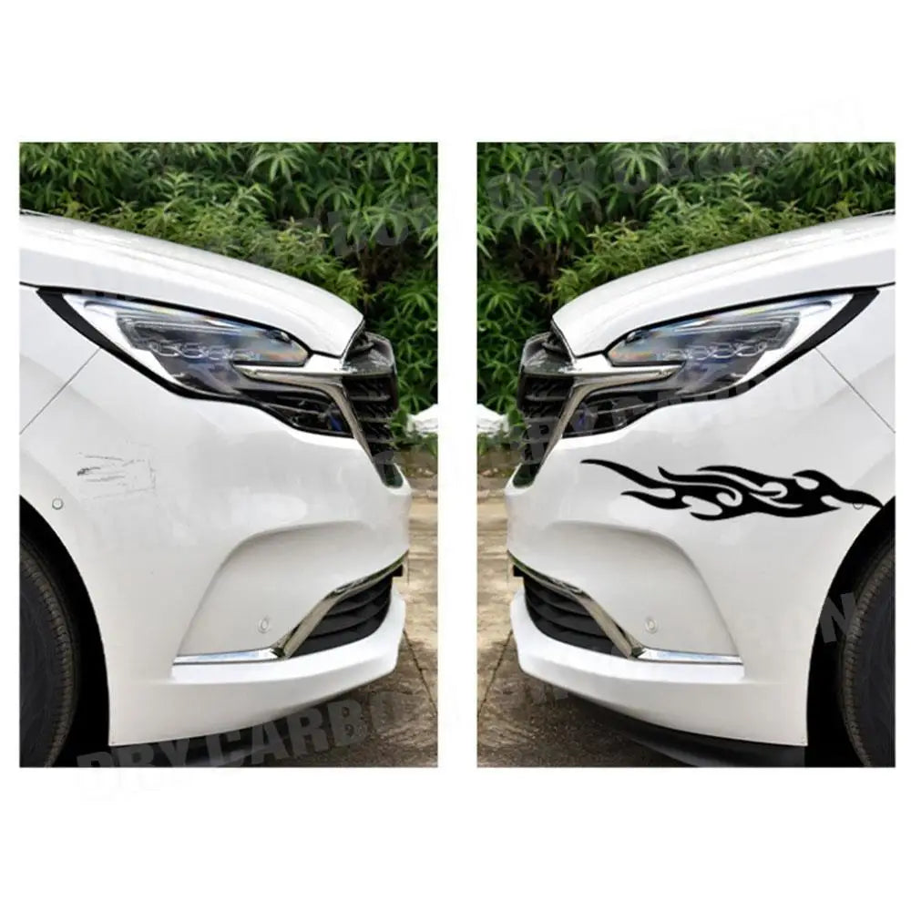 Car Sticker Personalized Garland Decoration Front Bumper Stickers Emblem Badge Decal Auto Automobile Bonnet Stickers 2Pcs/set
