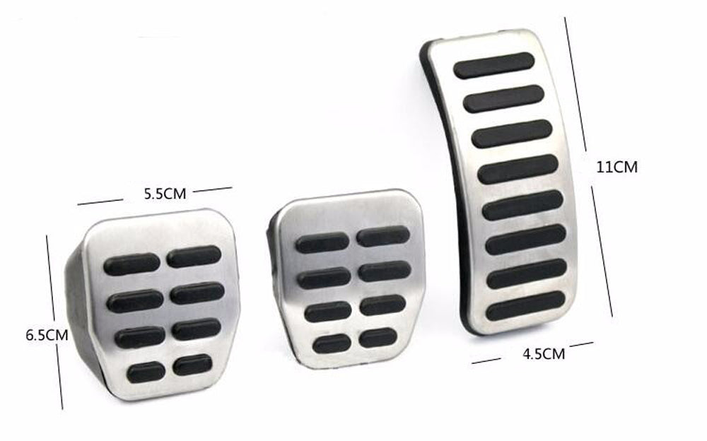 Car Pedal Pads For Volkswagen Polo Amarok Beetle Jetta MK4 Bora Golf 4 Vento /Skoda Octavia 1U Fabia 1 Rabia Rapid Roomster