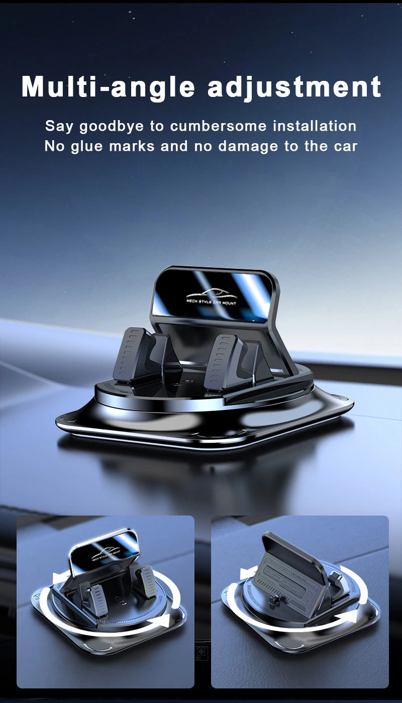 Car Phone Holder with Stable and Anti-Slip Design for Dashboard and Table Use,with Rotatable Landscape and Portrait Adjustment