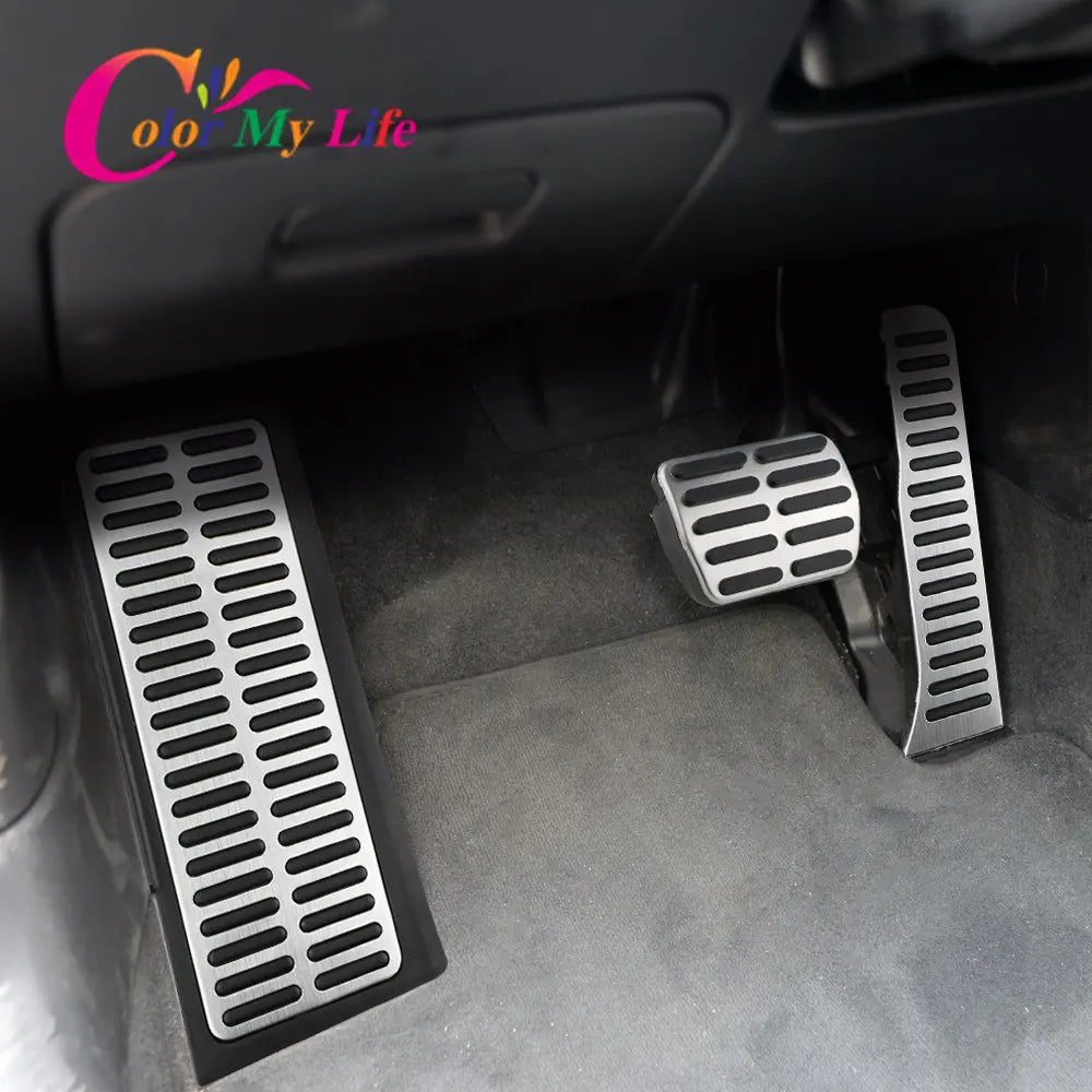 Car Pedals for Audi Q3 2013 - 2018 LHD Accelerator Brake Foot Rest Pedal Pads Cover Car-Styling