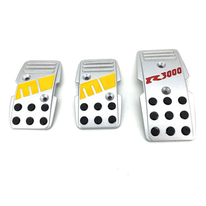 3pcs mom Style R3000 Manual Car Clutch Brake Accelerator Foot Pedals Fuel Pedal Pads Most Vehicle antideslizantes Pad Cover