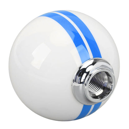 6 Speed Car Racing Gear Shift Knob for Shelby GT500 Style Round Ball Shift Knob with 3 Adapters for Manual Vehicle