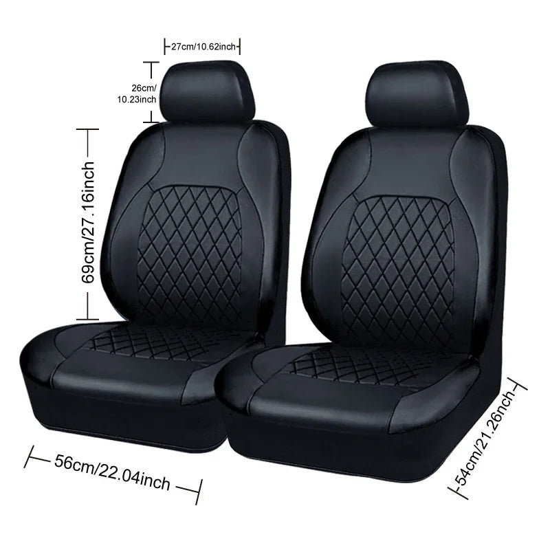 PU Leather Car Seat Cover - Universal, Waterproof, for Sedan, SUV, Pickup Truck, All Seasons