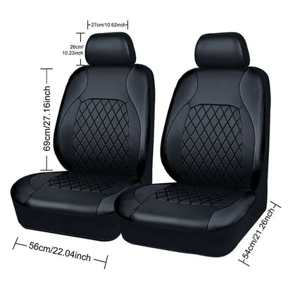 PU Leather Car Seat Cover - Universal, Waterproof, for Sedan, SUV, Pickup Truck, All Seasons