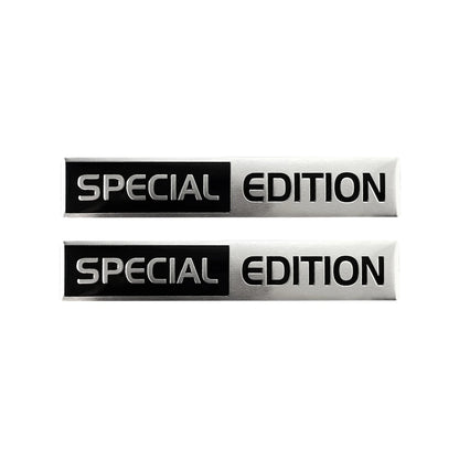 1 Pair 3D Aluminum Car Stickers Emblem Limited Edition Styling Badge Decals Auto Door Bumper Trunk Body Side Decor Accessories