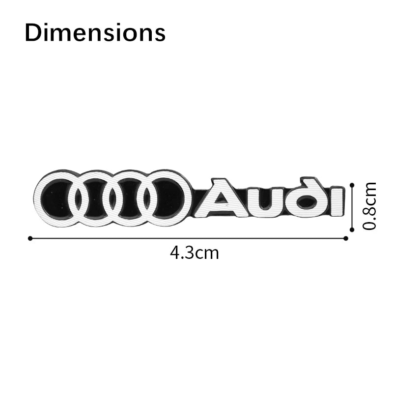car audio decorate 3D Aluminum Badge Emblem Sticker For Audi Sline A4 A3 A5 A6 A1 A7 A8 Q2 Q3 Q5 Q7 Q8 TT Accessorie Car Styling