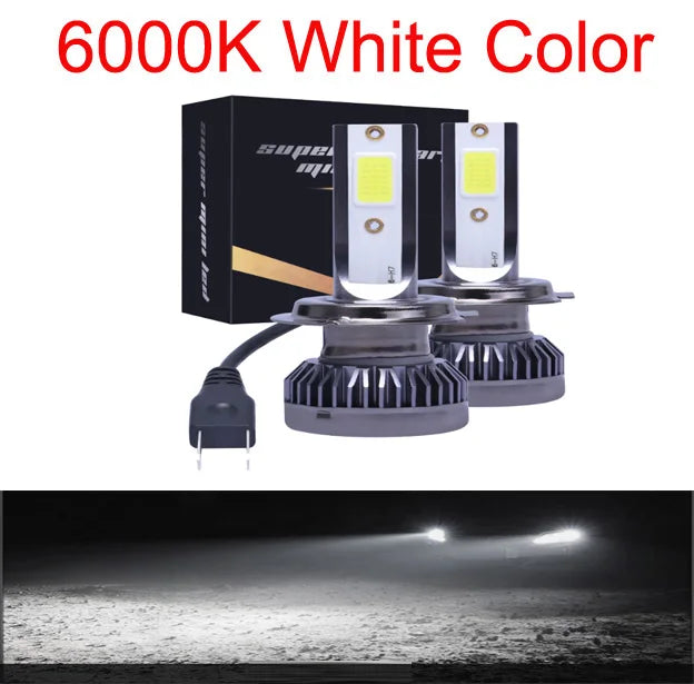 Kit Lâmpada LED H7 2 Peças 80W 12000LM 6000K - Mini para Farol