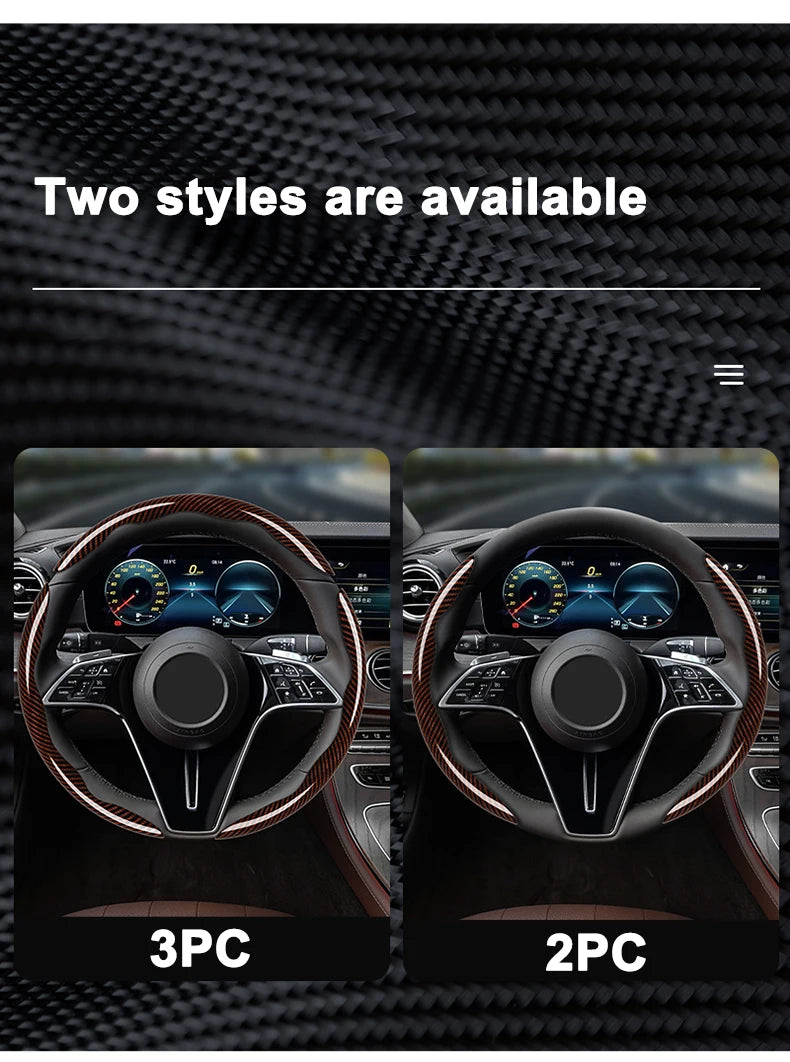 Steering Wheel Cover Anti Slip Leather Steering For Hyundai I30 Ix35 Santa Fe Sport IX45 EQUUS X25 I35 I10 I30 Solaris Tucson