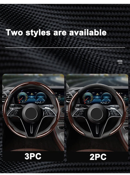 Steering Wheel Cover Anti Slip Leather Steering For Hyundai I30 Ix35 Santa Fe Sport IX45 EQUUS X25 I35 I10 I30 Solaris Tucson