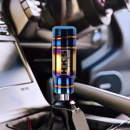 1pc 5.12-inch Aluminum Alloy JDM-style Shift Knob - Suitable for Both Manual and Automatic Transmission Cars. Featuring an Ergon