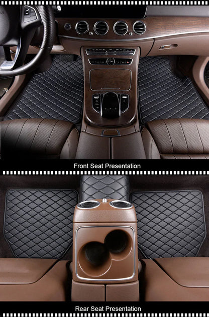 5 pcs Waterproof Leather Car Floor Mats Universal Auto Foot Pad Protector Automobile Interior Carpet Car Accessories Interior