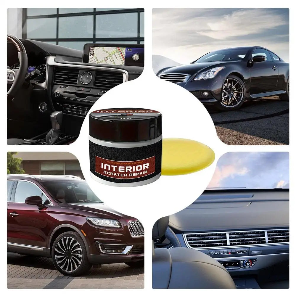 100g Car Scratch Remove Car Interior Restorer UV Protection Dashboard Scratch Repair Kit Vehicle Restorer Car Part Refurbish Wax