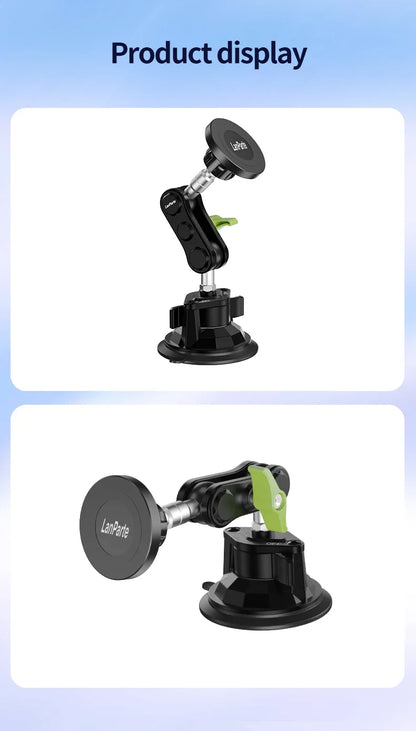 Car Phone Holder Magnetic Mount Strong Sticky Adhesive Suction Cup Dashboard 360 Rotating Anti-Shake for Iphone 16 15 14 13