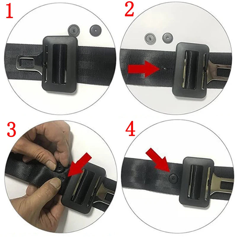 2-20Pcs Car Safety Seat Belt Limit Buckle Clip Retainer Seatbelts Stop Button Auto Interior Accessories Black Gray Beige 3 Color