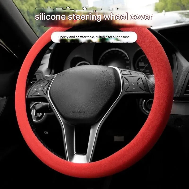 Steering Wheel Cover Protects the Car 2025 New Four Seasons Universal Silicone Advanced Ultra-Thin Non-Slip